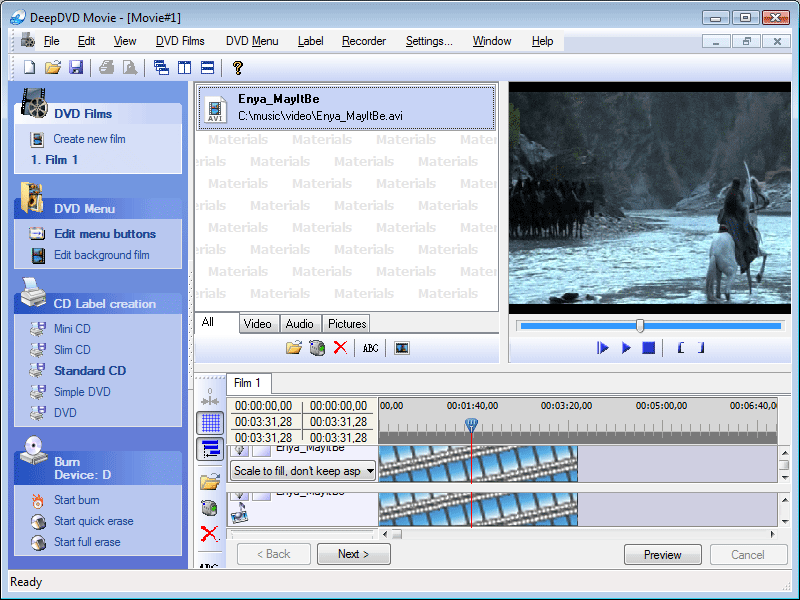 DeepDVD Movie 1.0.1.73 screenshot